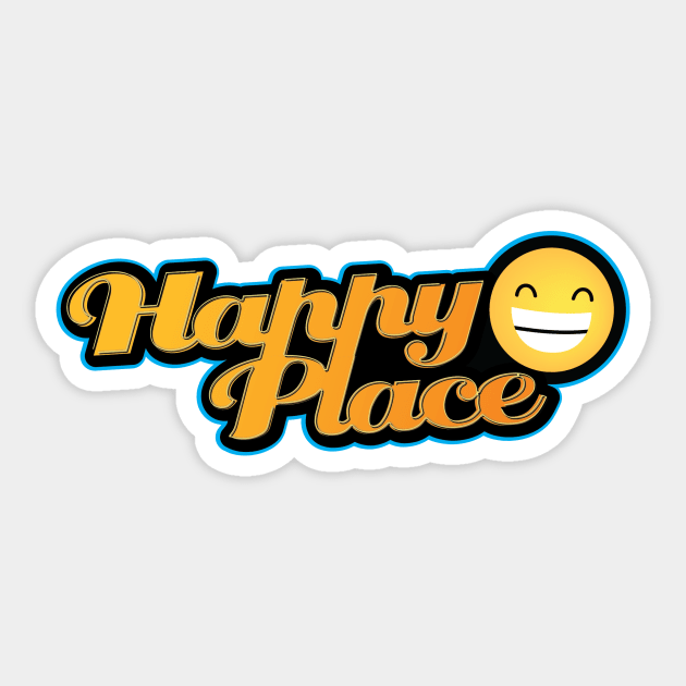 Happy place Sticker by Danilocomedia